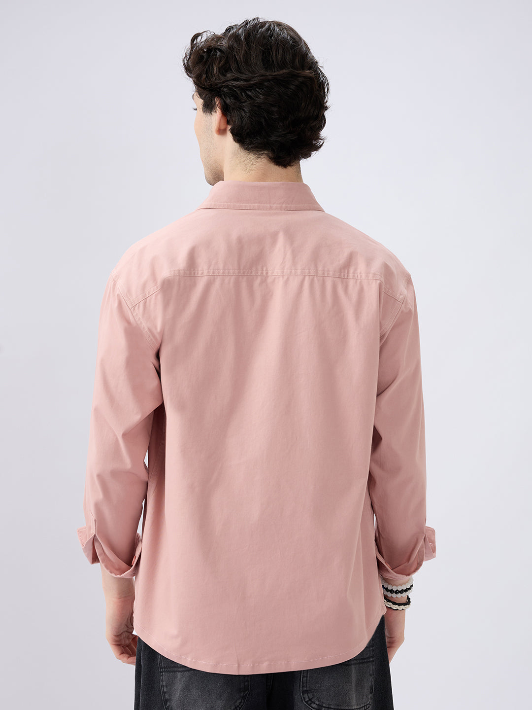 Super Soft Rose Pink Double Pocket Overshirt