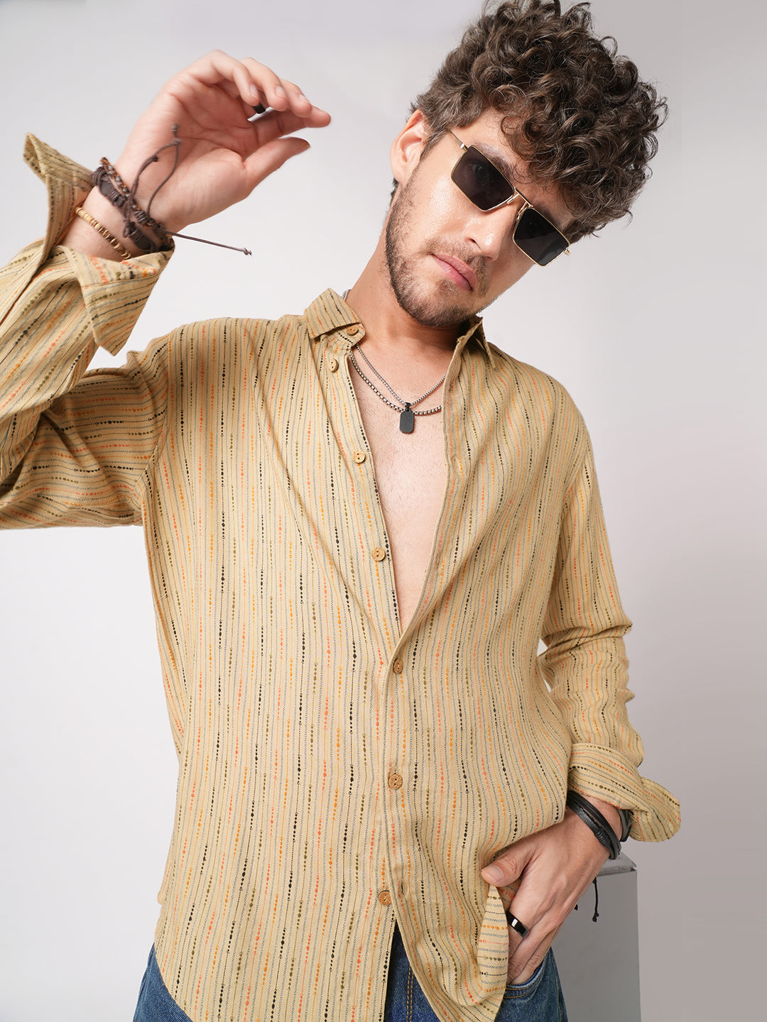 Sunkissed Beadtrail Pecan Pie Beige Shirt