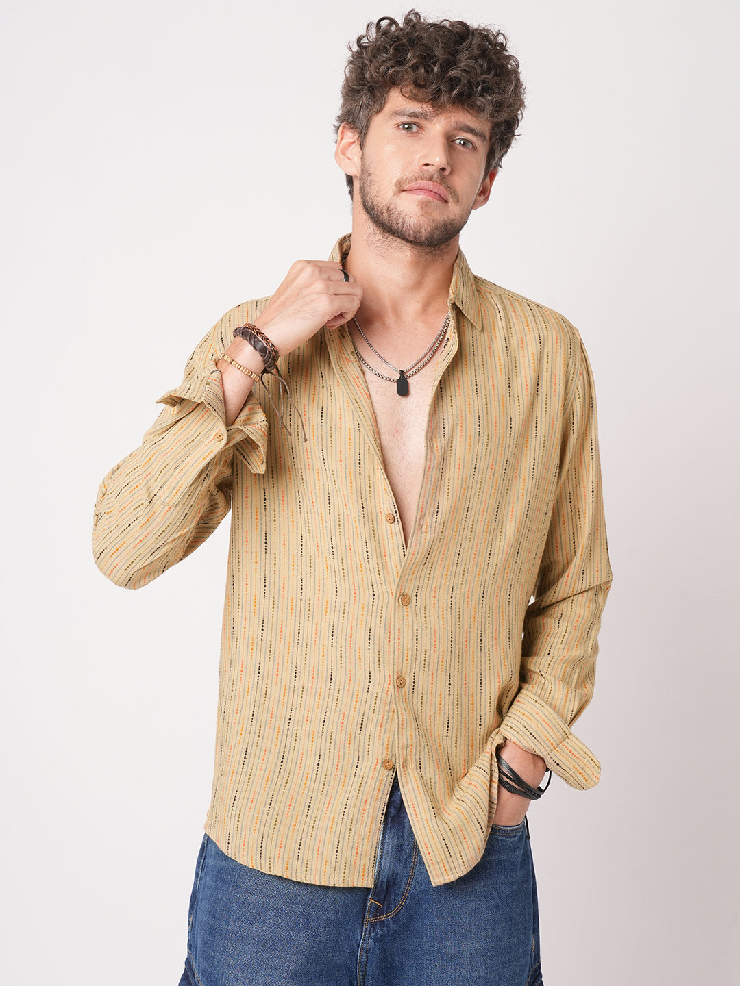 Sunkissed Beadtrail Pecan Pie Beige Shirt