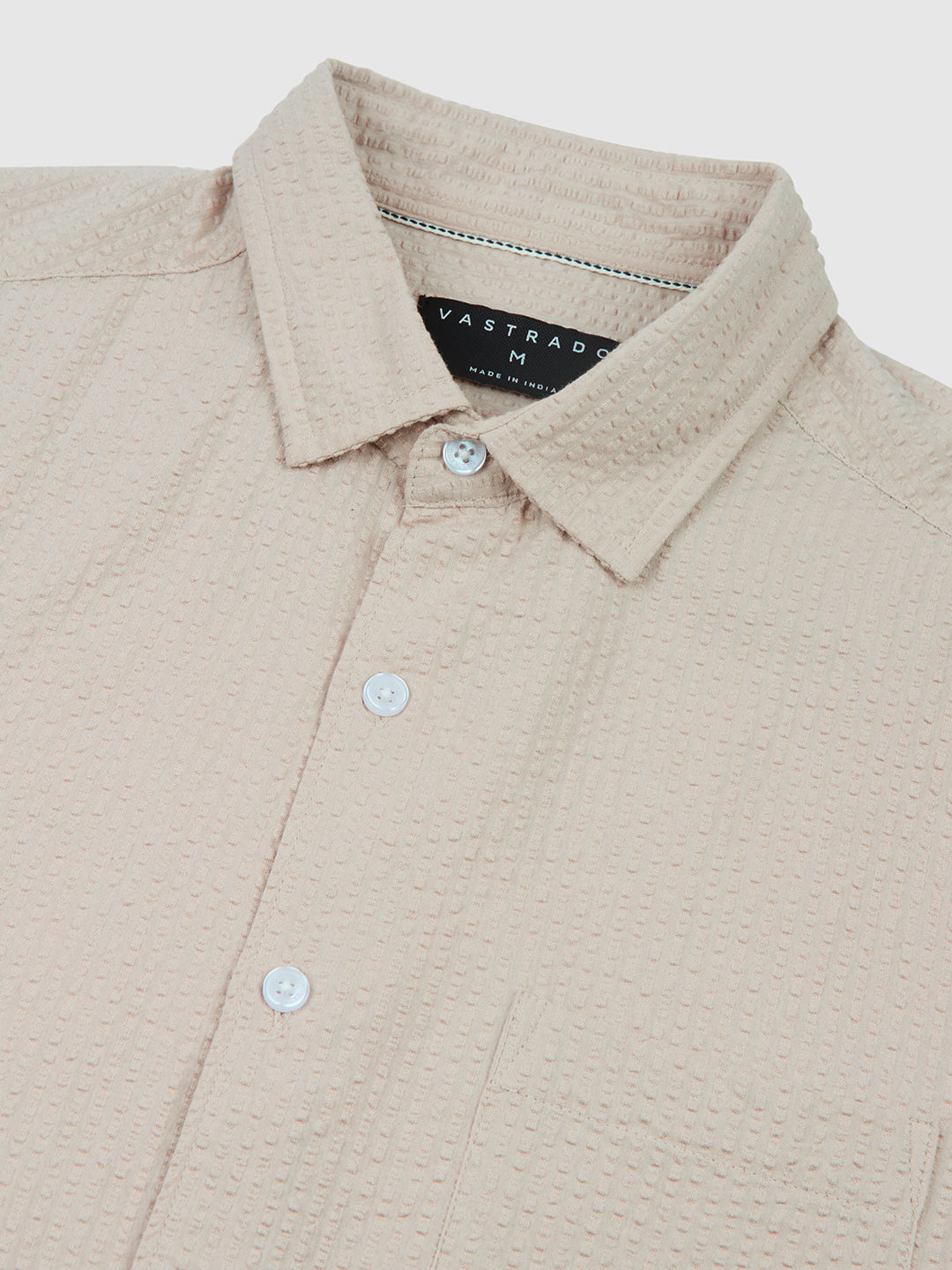 Glacier Grey Seersucker Shirt