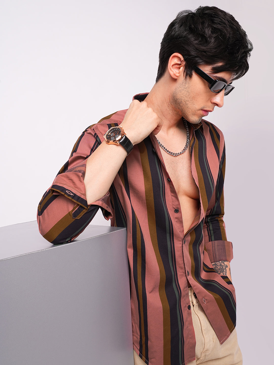 Multicolour Awning Striped Shirt