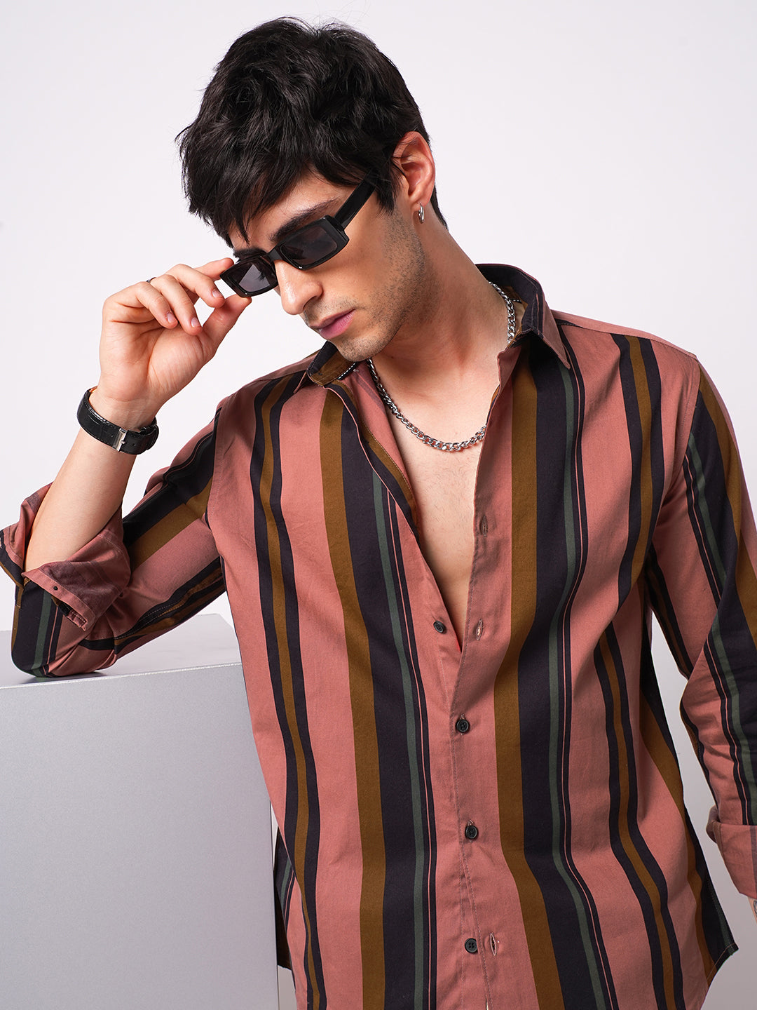 Multicolour Awning Striped Shirt