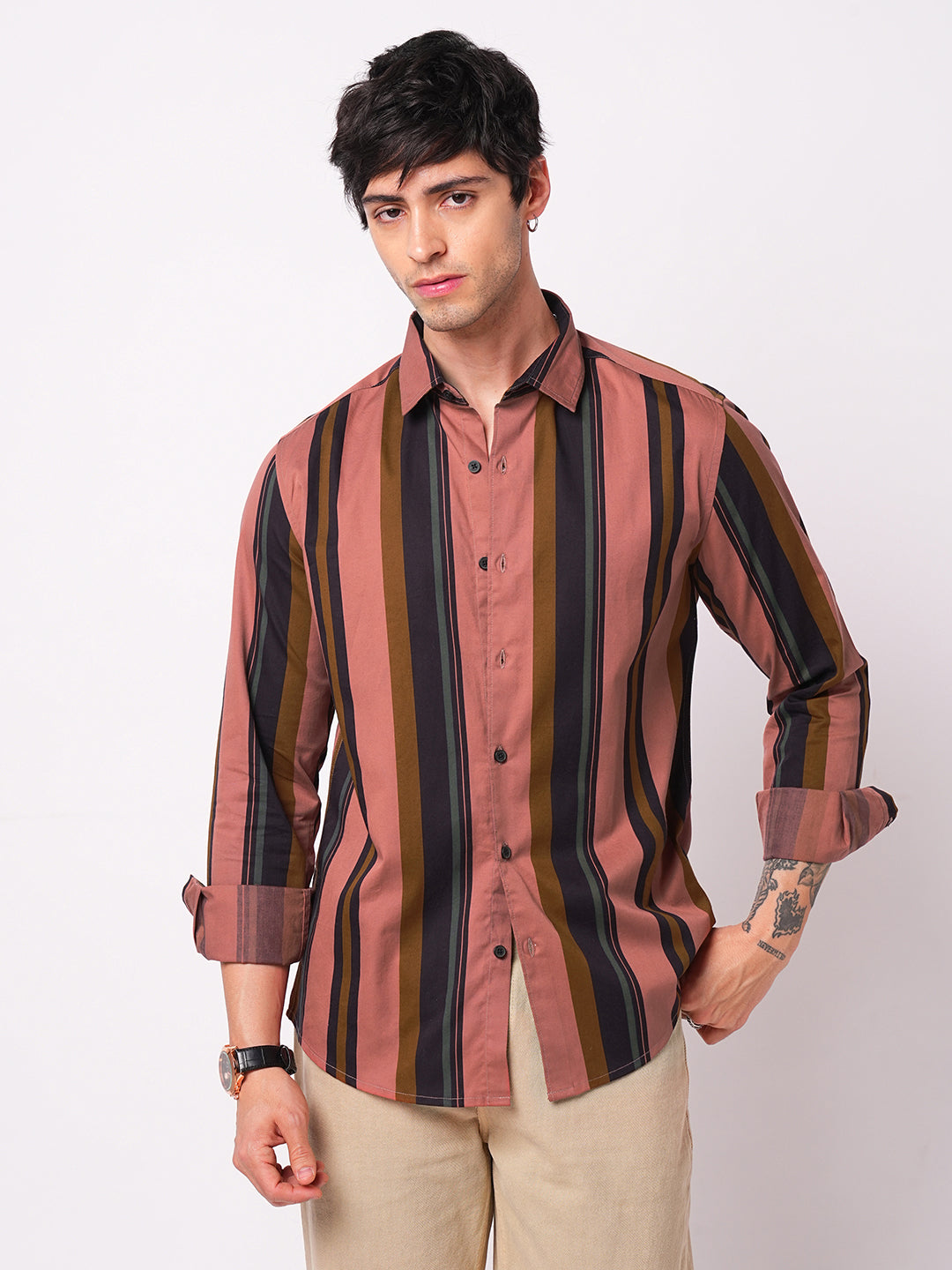 Multicolour Awning Striped Shirt