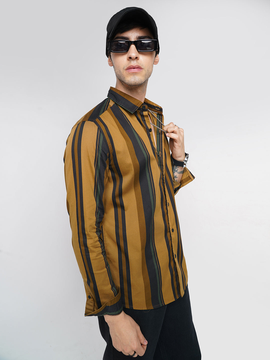 Multicolour Roman Striped Shirt