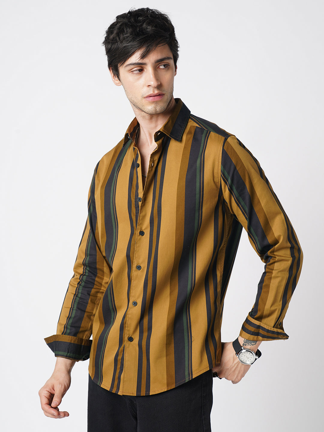 Multicolour Roman Striped Shirt