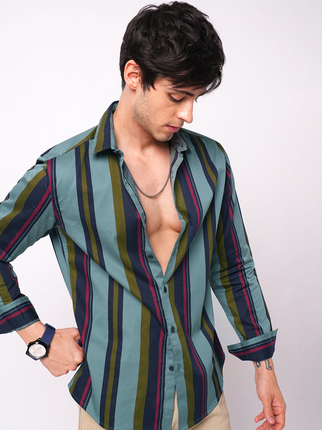 Multicolour Awning Striped Shirt