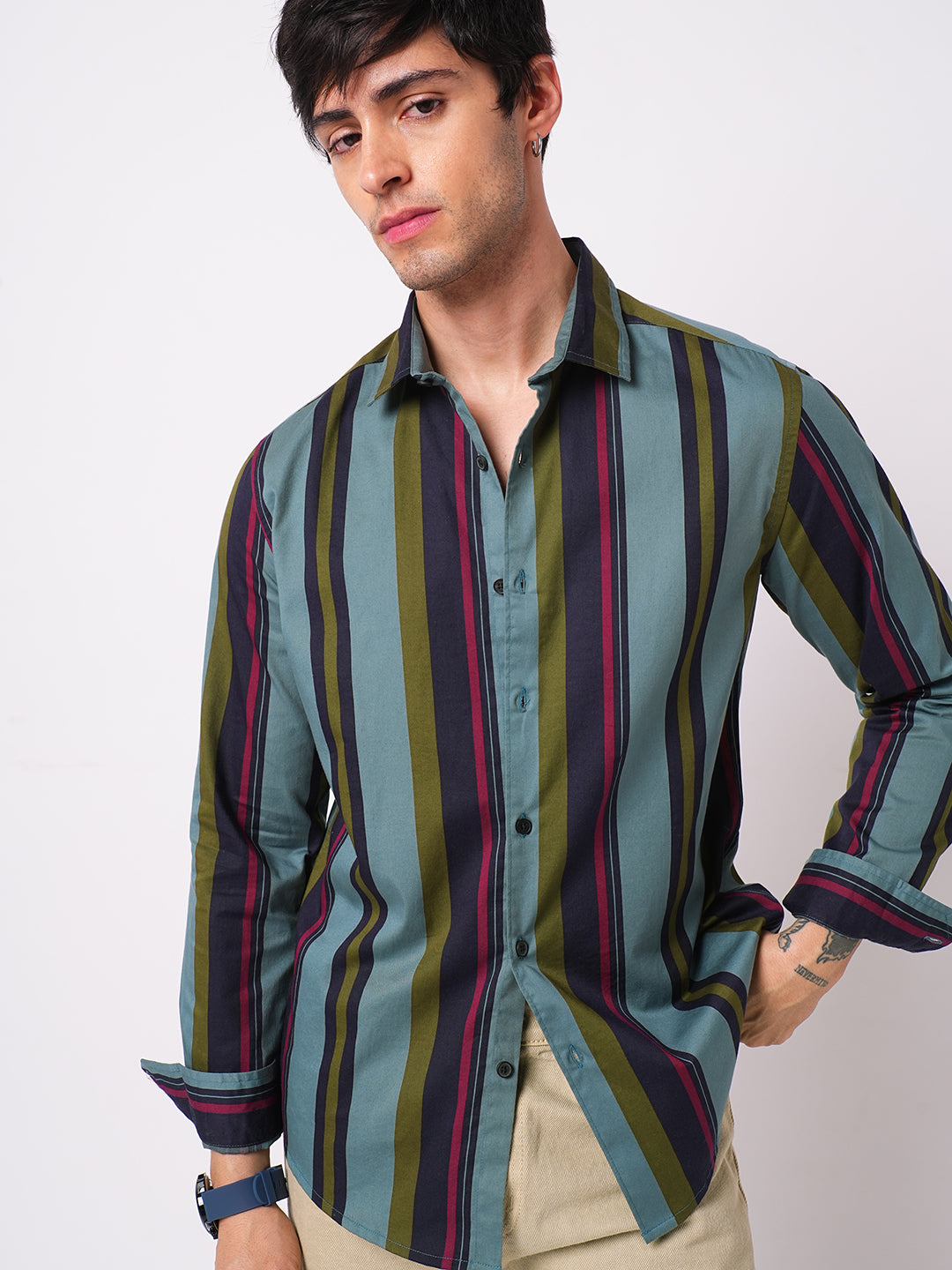 Multicolour Awning Striped Shirt