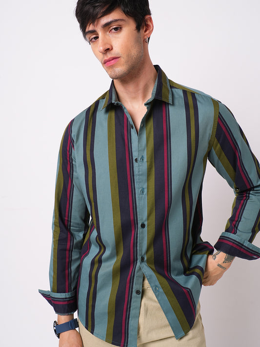 Multicolour Awning Striped Shirt