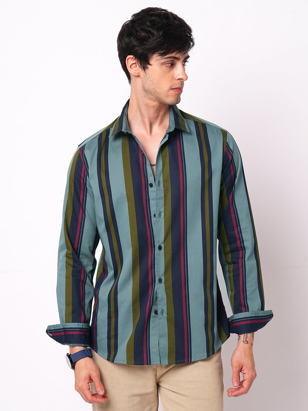 Multicolour Awning Striped Shirt