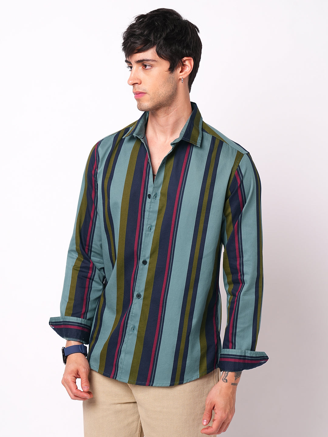 Multicolour Awning Striped Shirt
