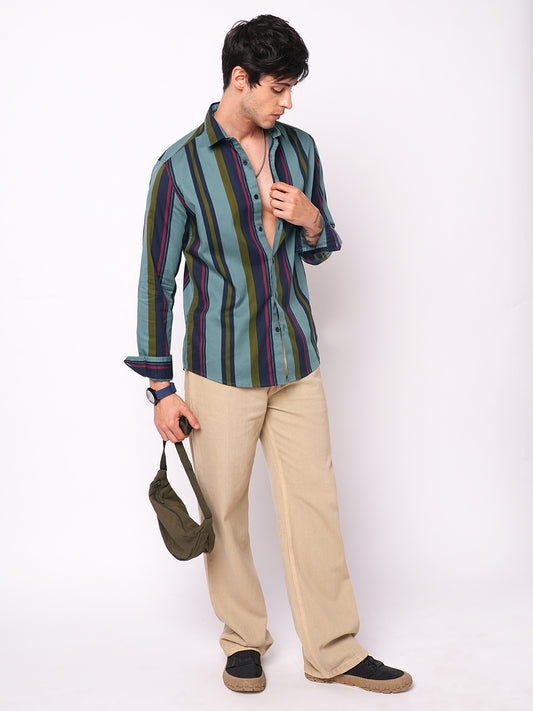 Multicolour Awning Striped Shirt