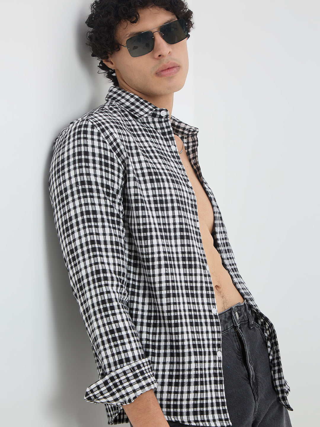 Timeless Black & White Checks Shirt