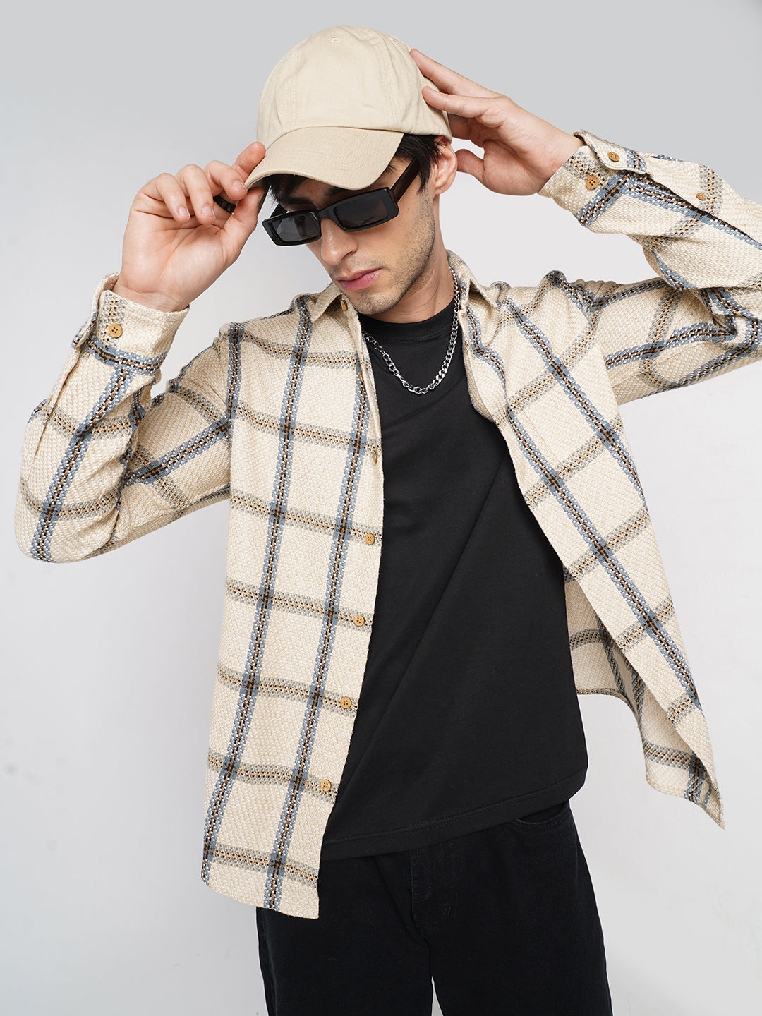 Premium Cotton Multicolour Checked Shirt