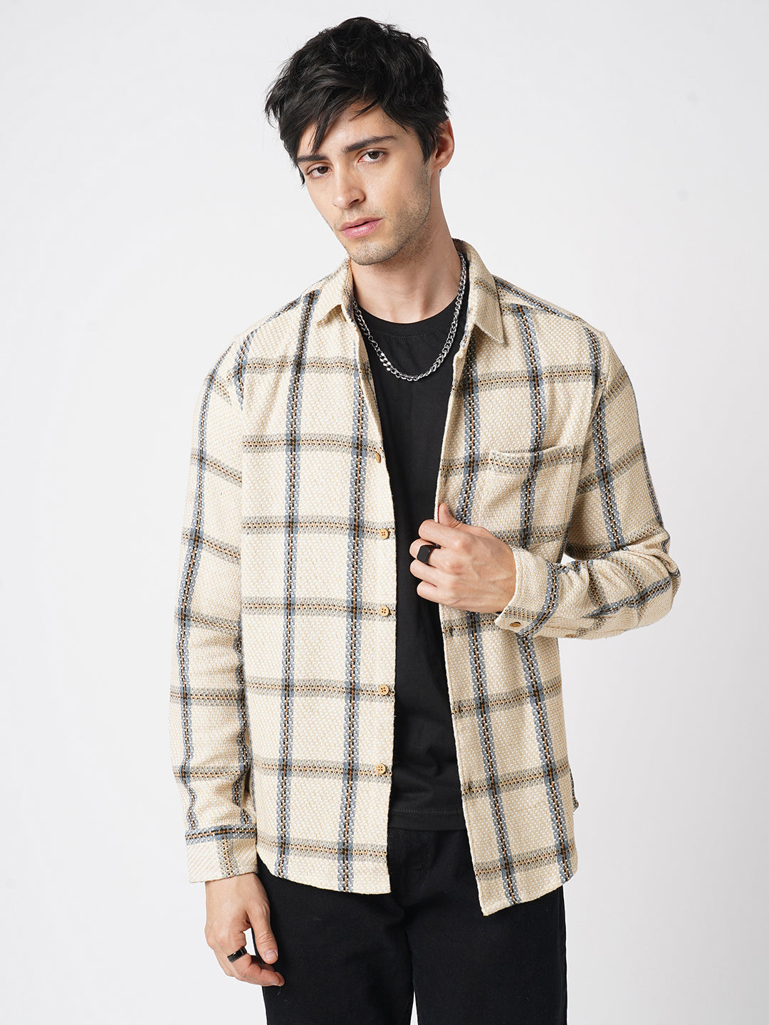 Premium Cotton Multicolour Checked Shirt