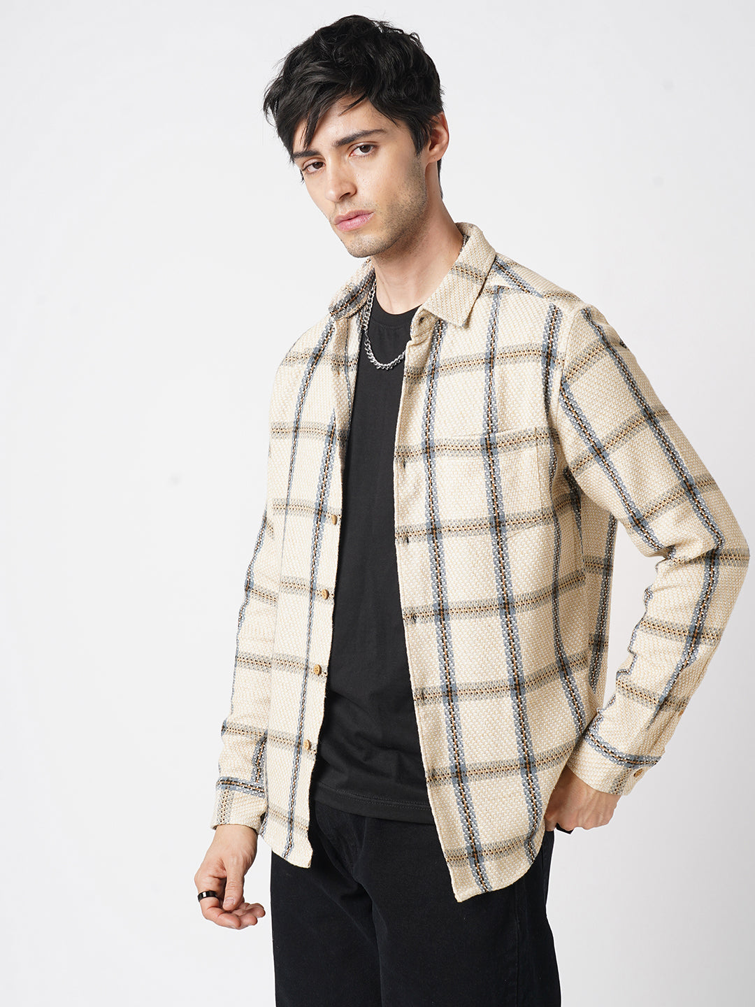 Premium Cotton Multicolour Checked Shirt