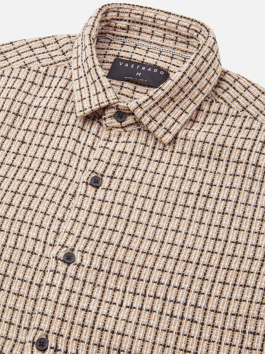 Multicolour Interweaved Checkered Shirt