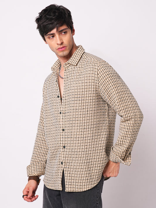 Multicolour Interweaved Checkered Shirt