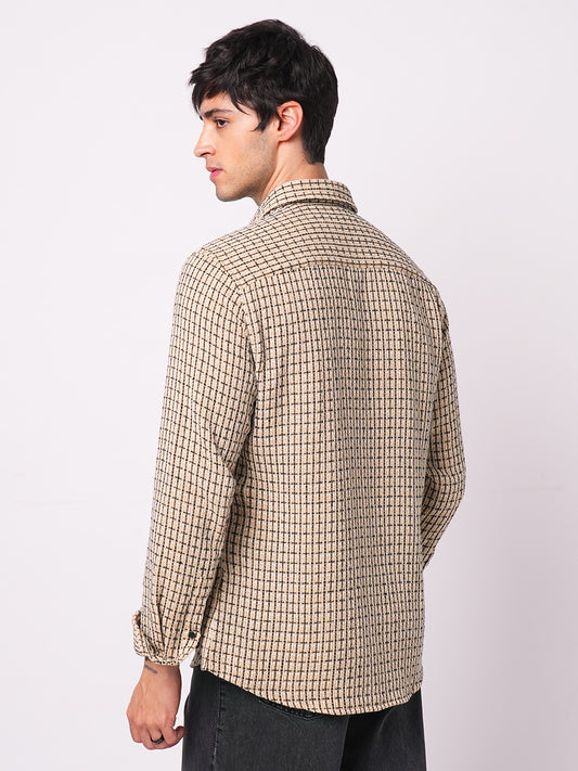 Multicolour Interweaved Checkered Shirt