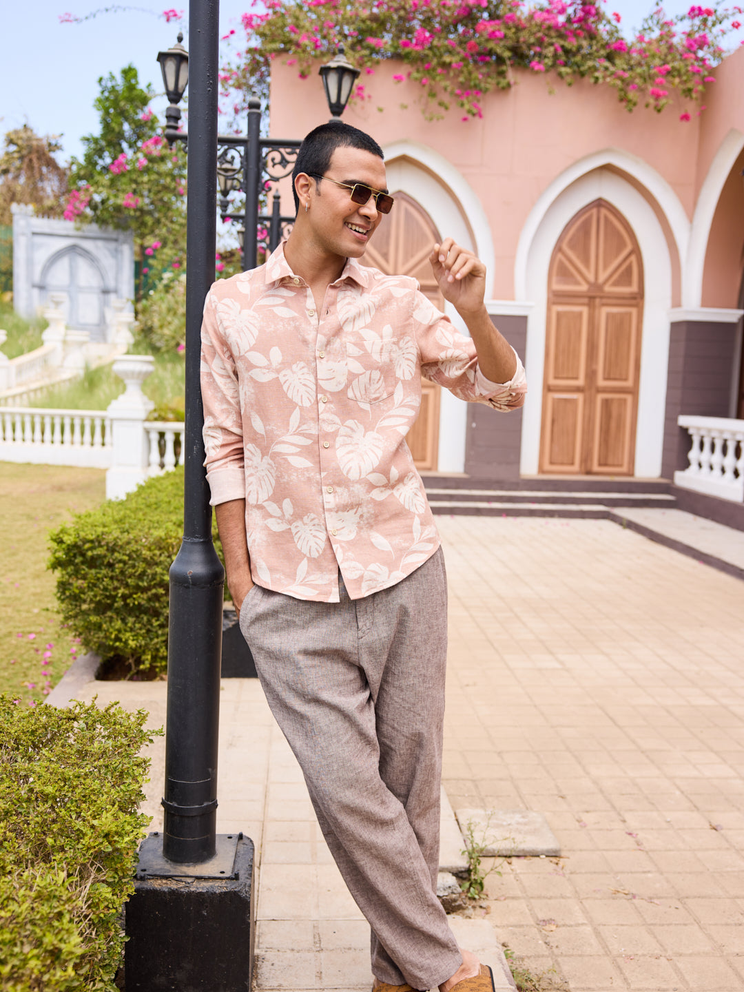 Sunset Brown Aloha Printed Shirt