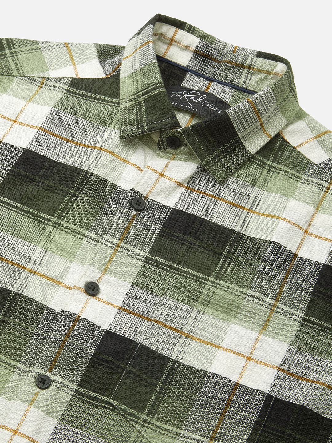 Premium Cotton Elegant Green Vibe Check Shirt