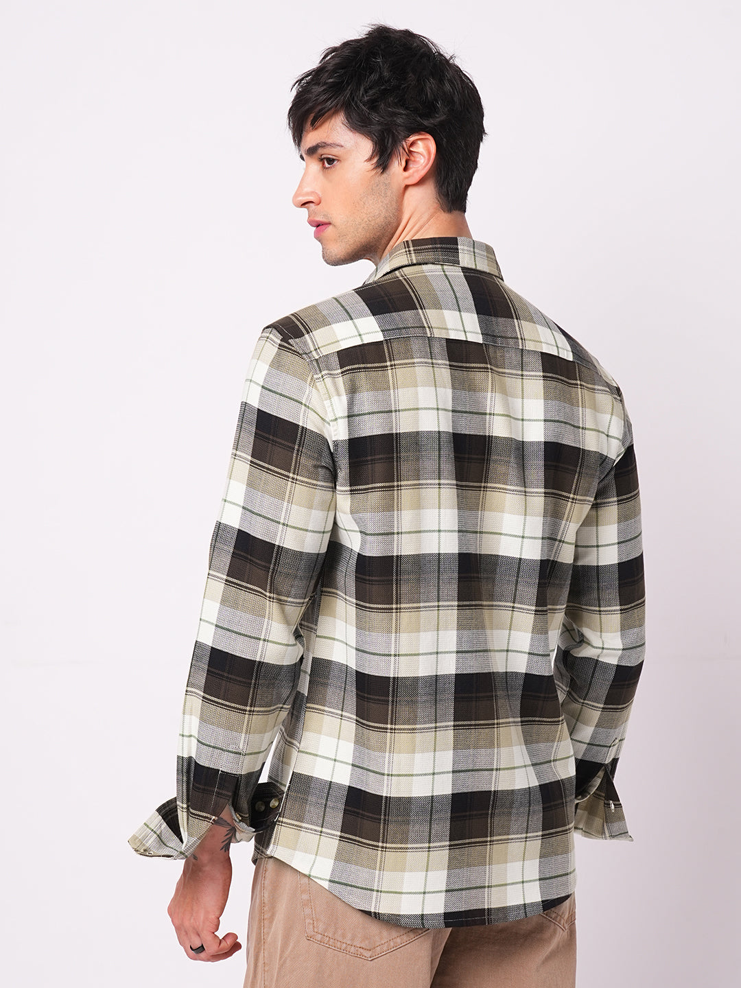 Premium Cotton Multicolour Plaid Checks Shirt