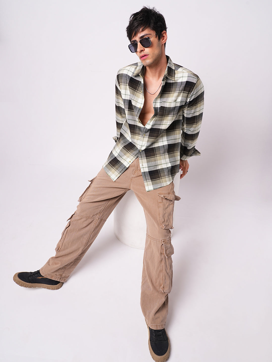 Premium Cotton Multicolour Plaid Checks Shirt