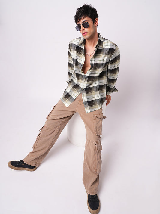 Premium Cotton Multicolour Plaid Checks Shirt