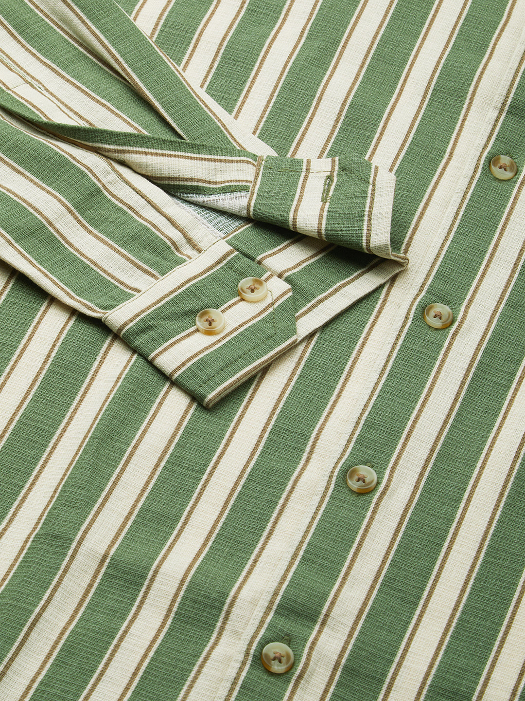 Green Striped Riviera Vibe Shirt