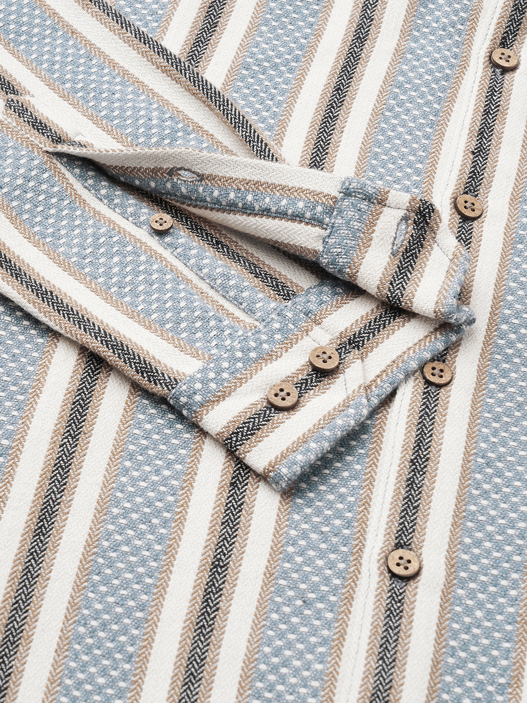 Blue Atlas Loom Striped Shirt