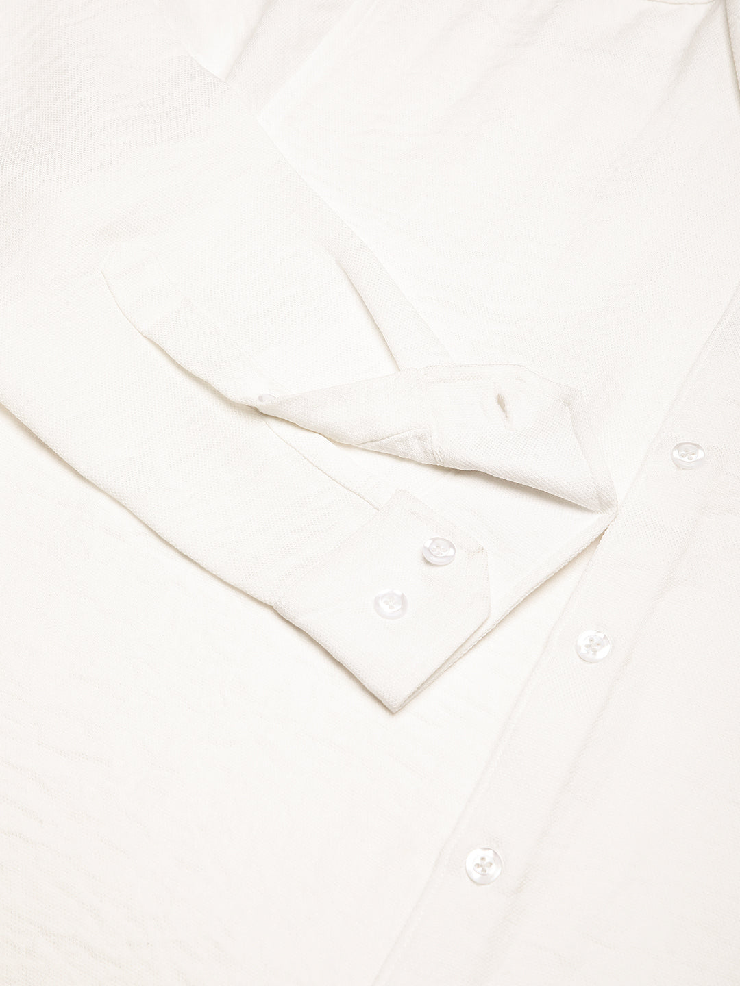 Snow White Crinkled Shirt