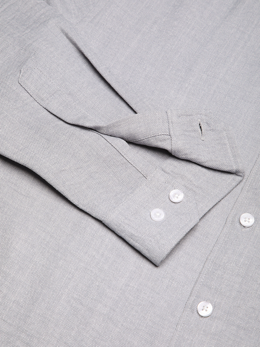 Pastel Blue Minimalist Solid Crinkled Shirt