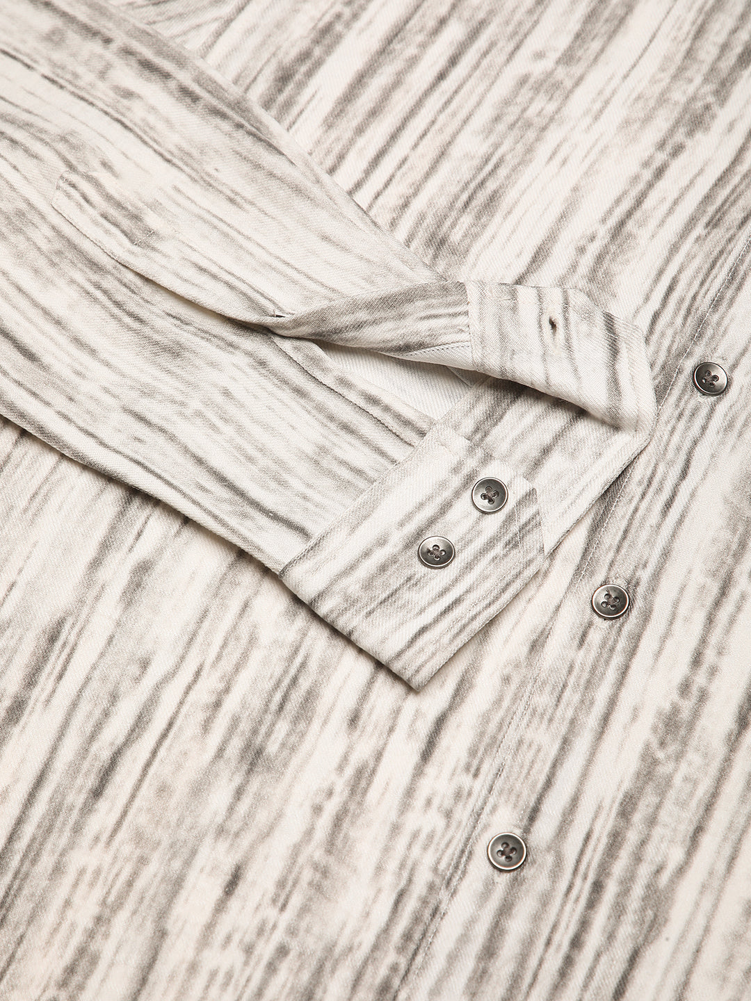 White & Grey Monsoon Mist Printed Shirt