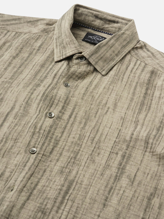 Khaki Sandstone Printed Shirt