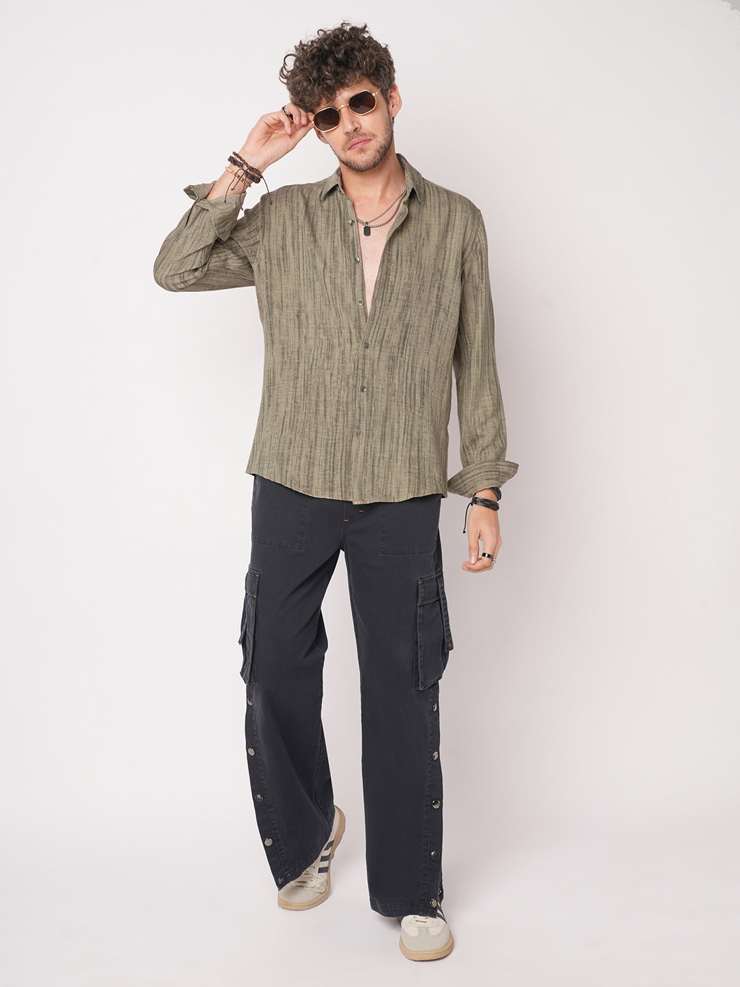 Khaki Sandstone Printed Shirt