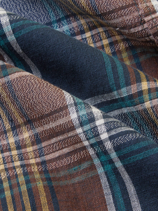 Forest Brown Multitone Heritage Checks Shirt