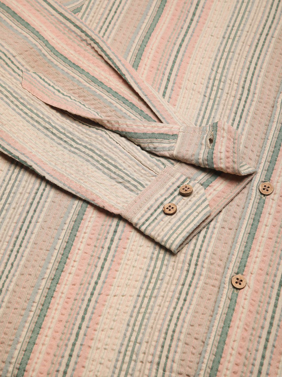Soft Sorbet Multicolour Striped Seersucker Shirt