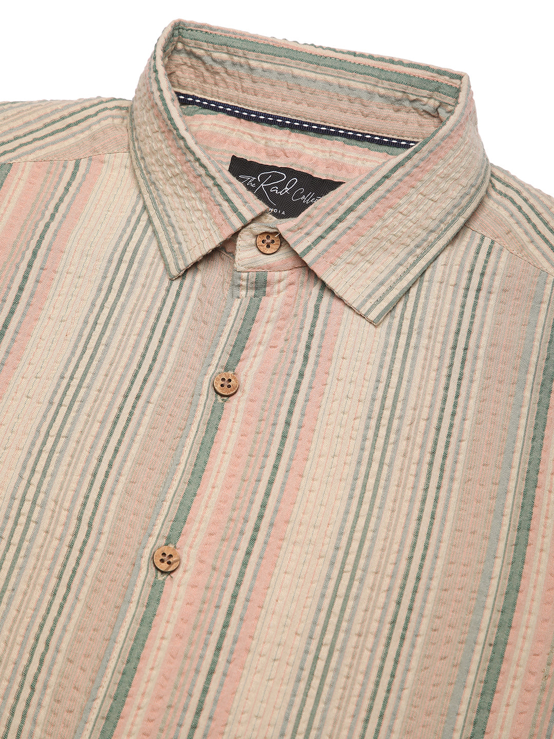 Soft Sorbet Multicolour Striped Seersucker Shirt