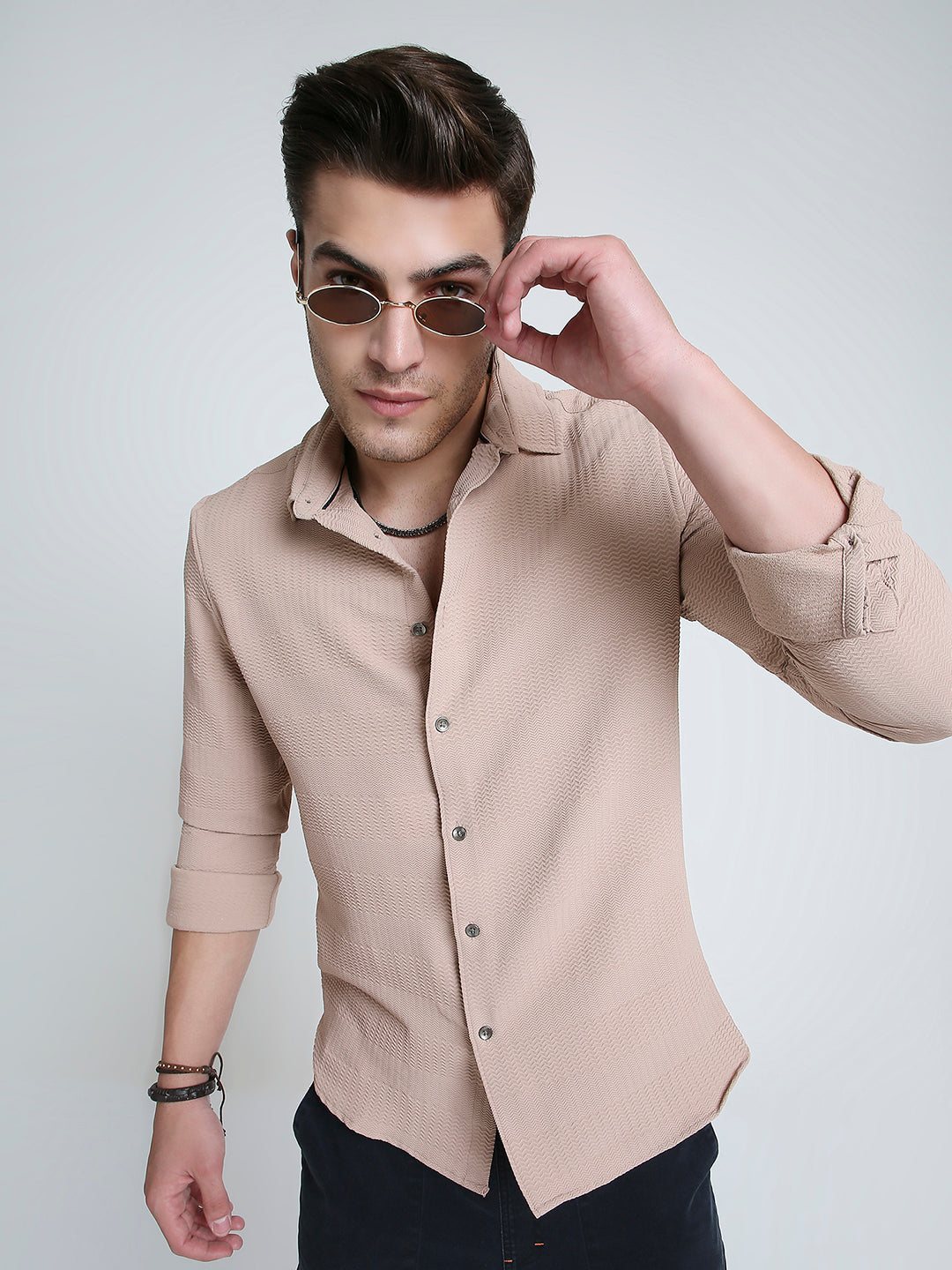 Zigwave Sand Textured Shirt
