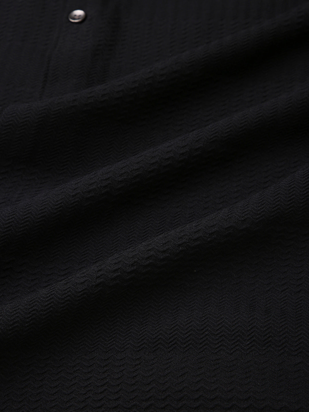 Storm Black Ripple Detail Textured Shirt