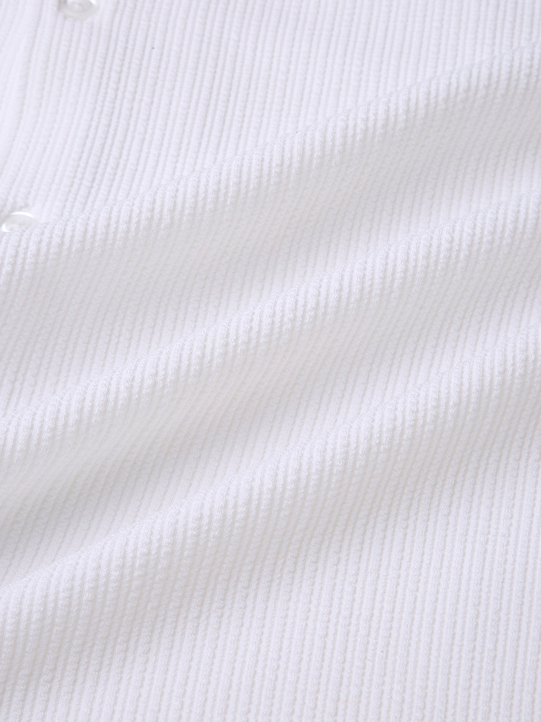 Snow White Textured Weave Shirt