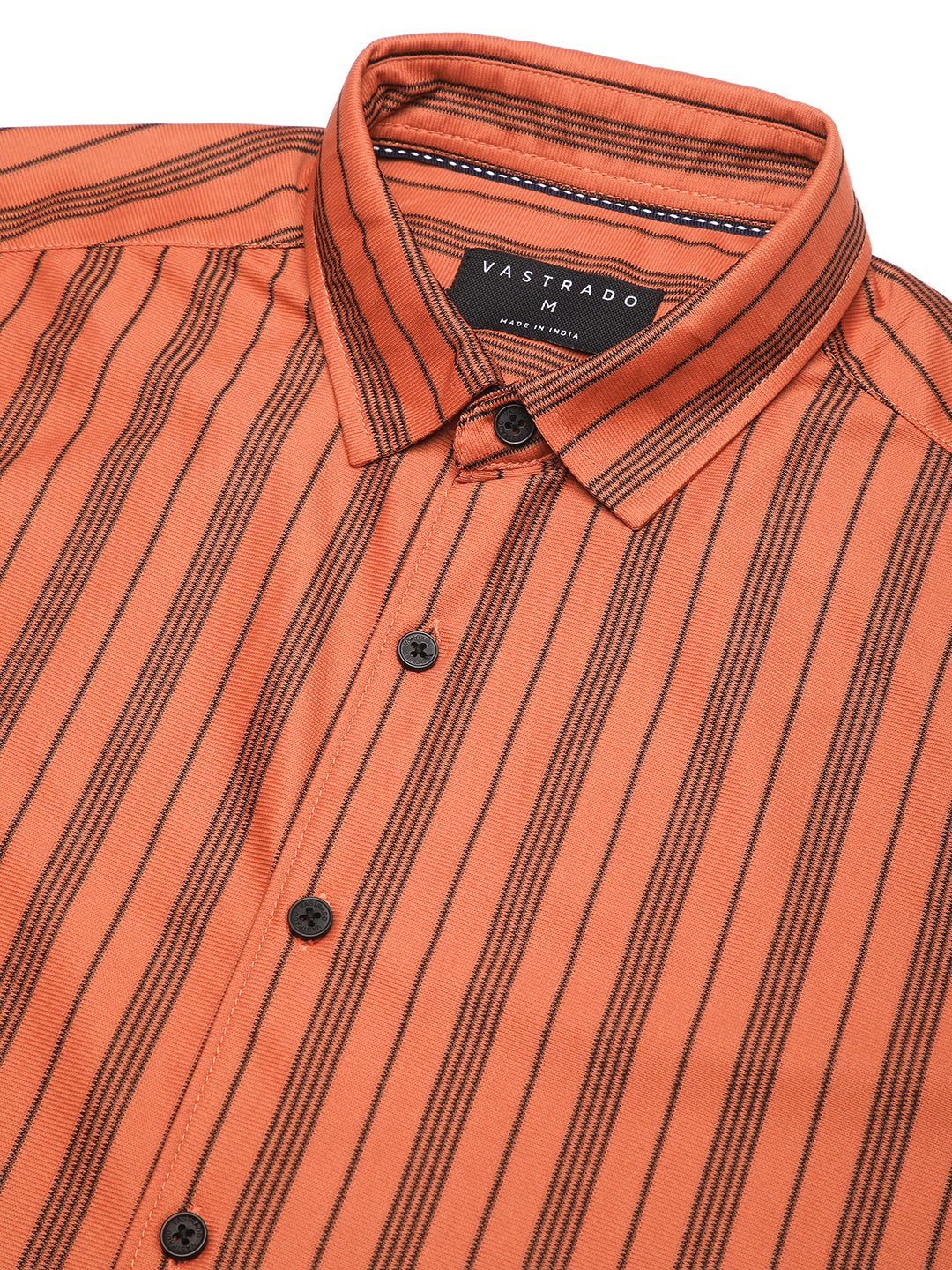 Tawny Orange Striped Shirt