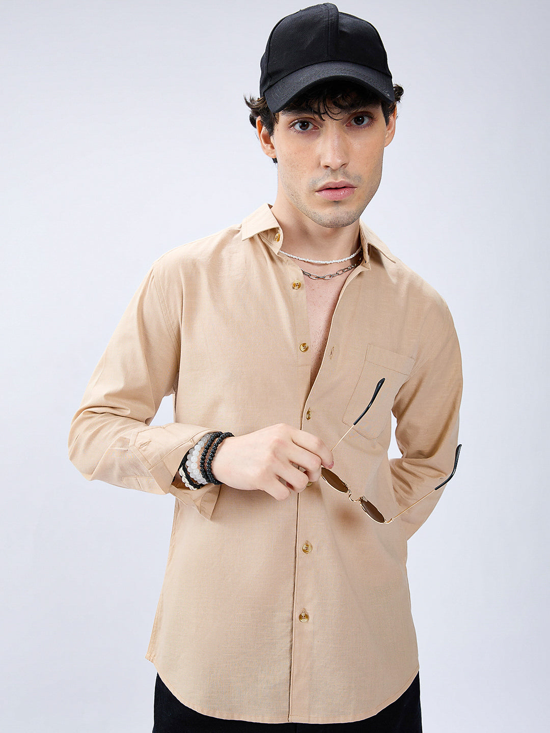 Golden Fawn Slub Shirt