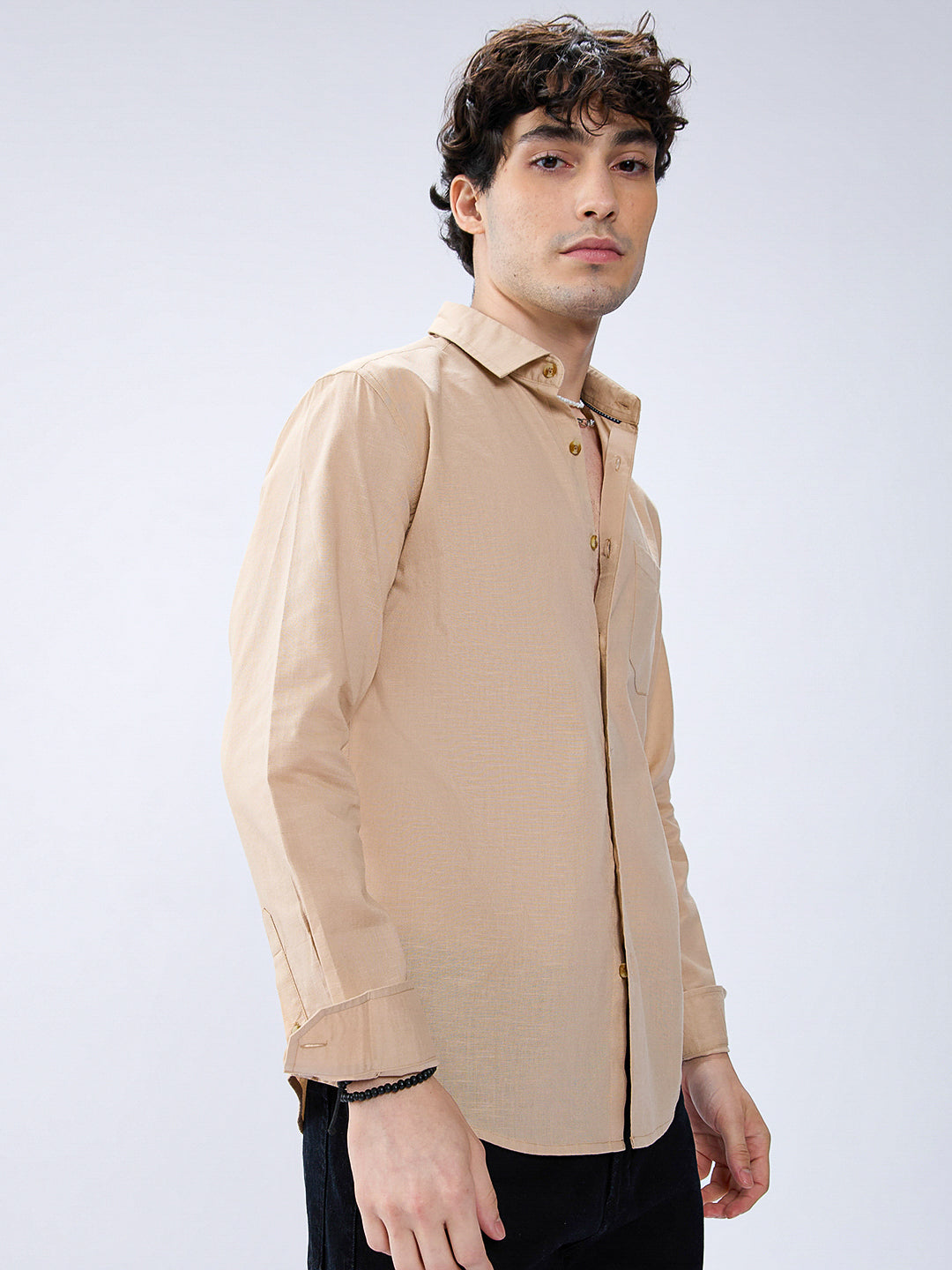 Golden Fawn Slub Shirt