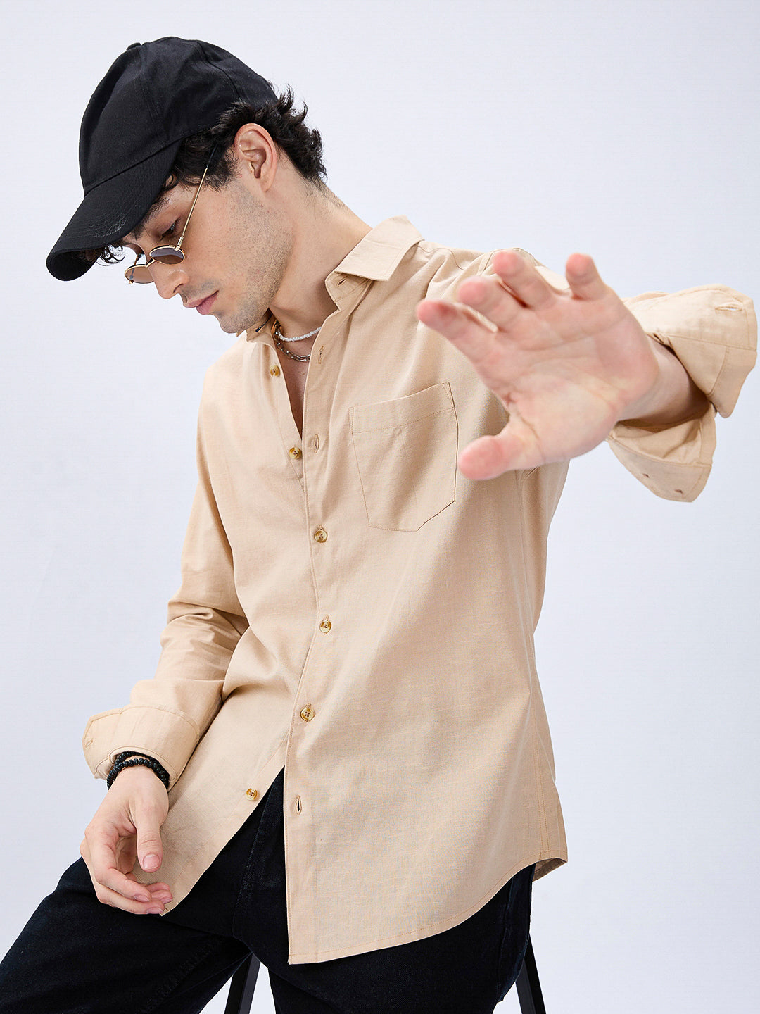 Golden Fawn Slub Shirt