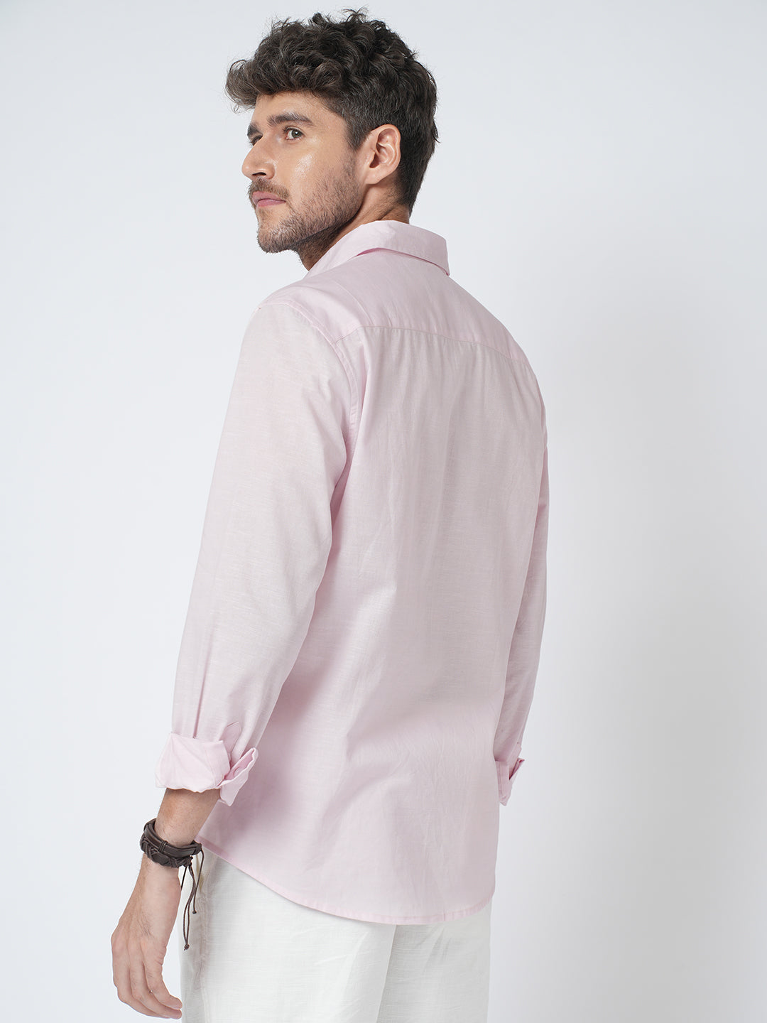 Cotton Candy Pink Slub Shirt