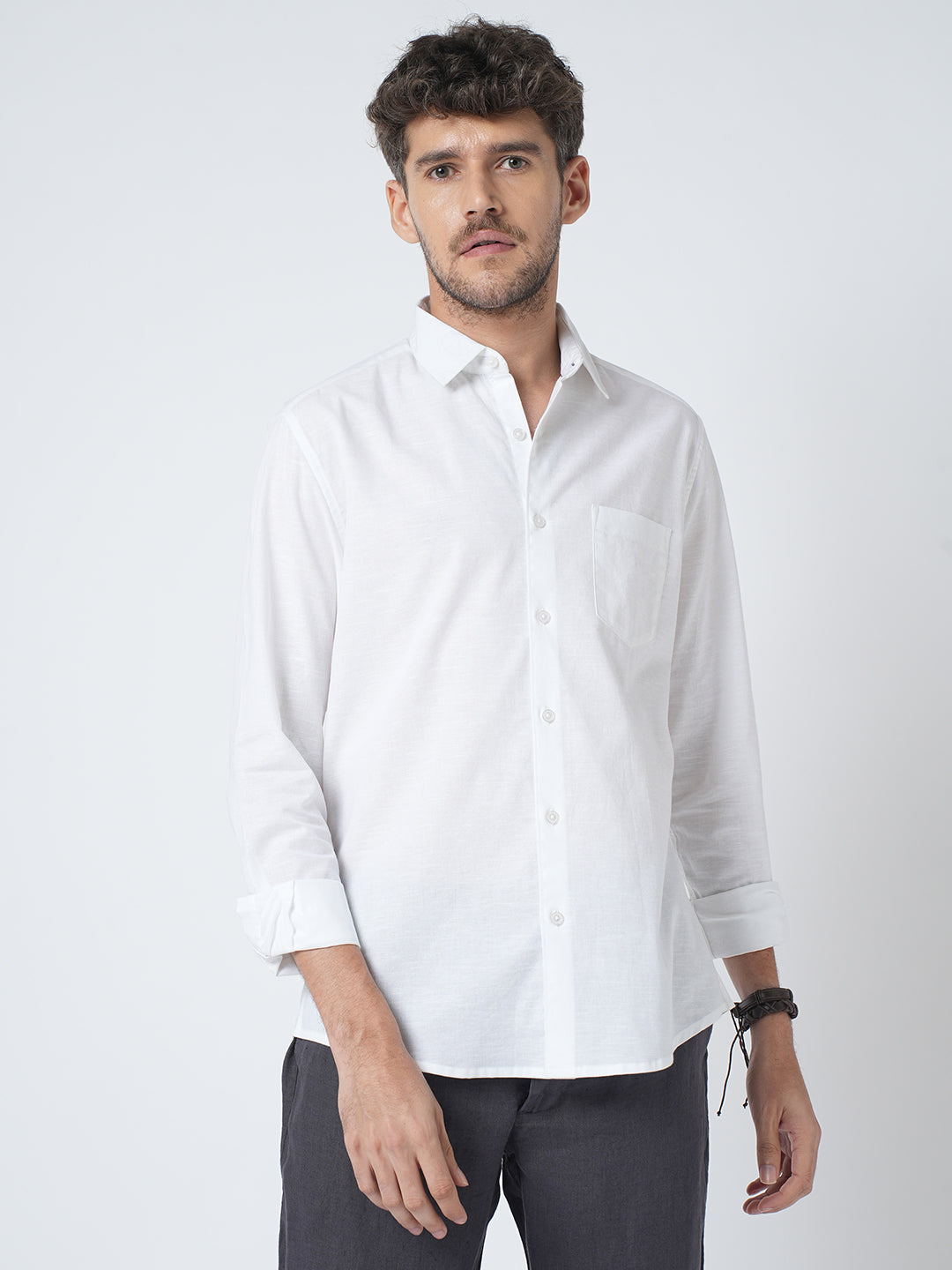 Alpine White Slub Shirt