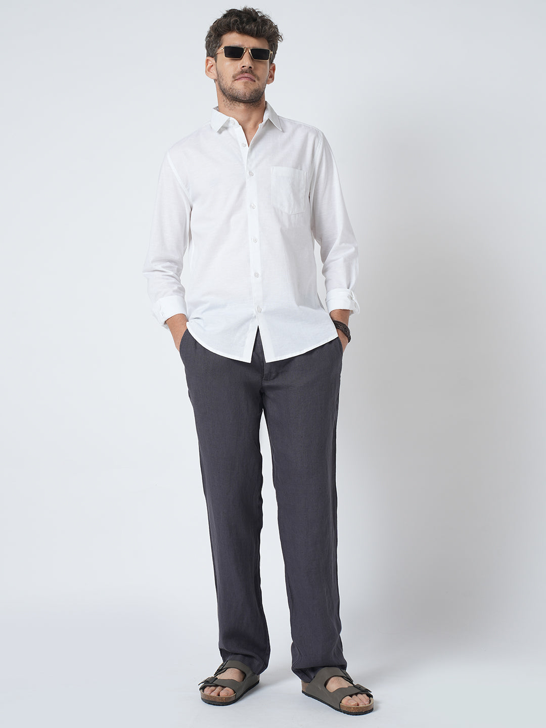 Alpine White Slub Shirt