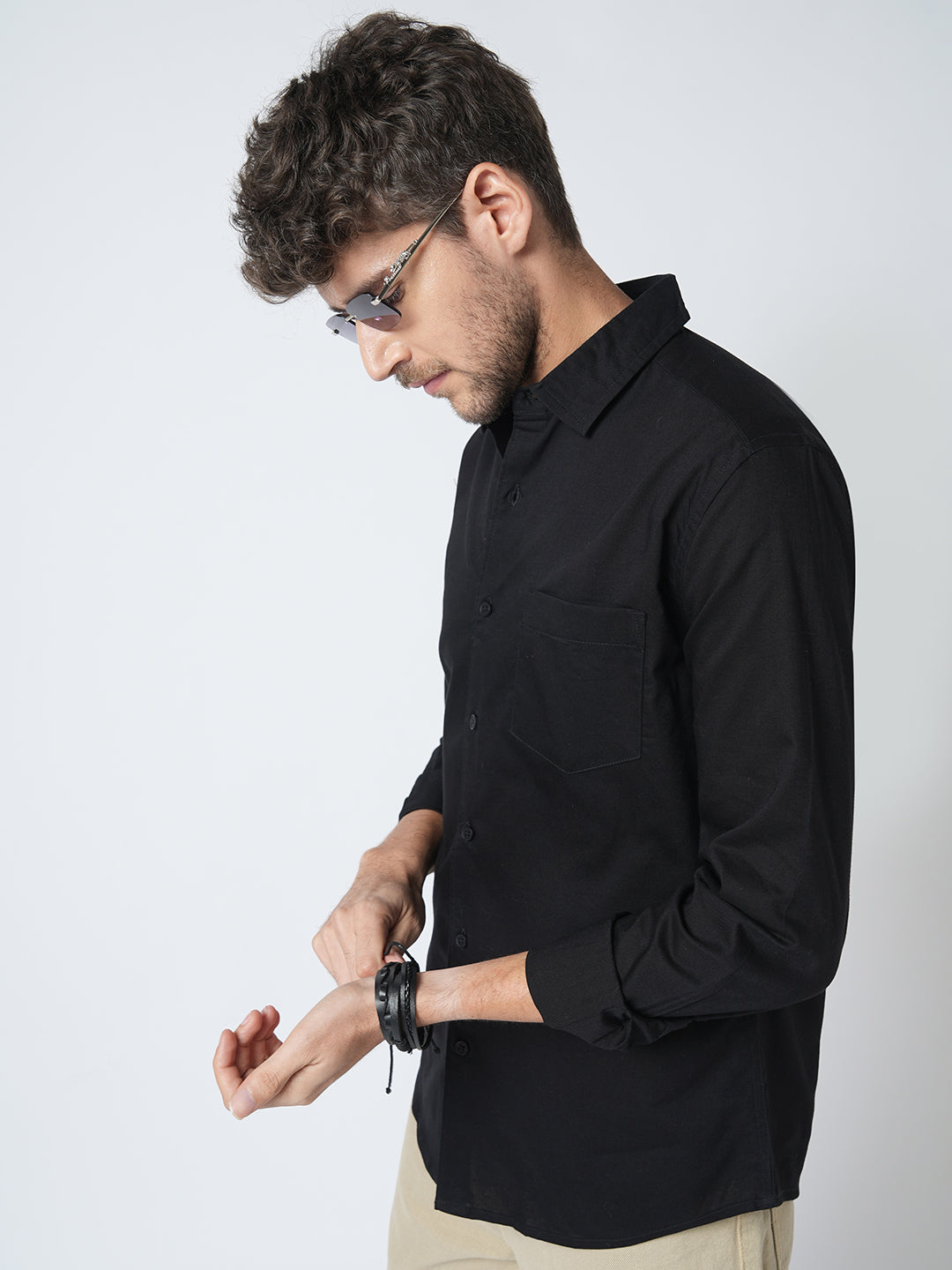 Timeless Deep Black Elite Slub Shirt