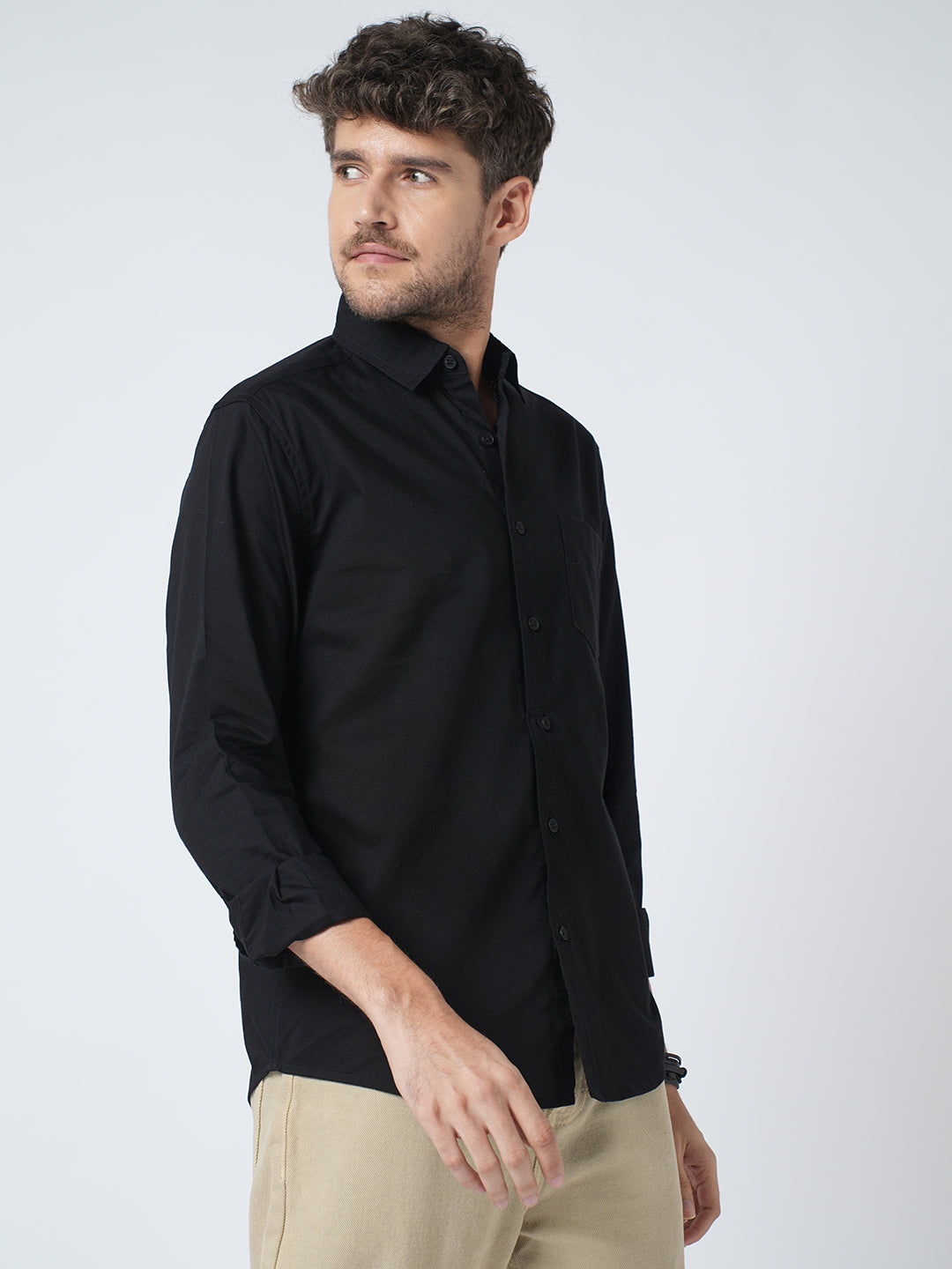 Timeless Deep Black Elite Slub Shirt