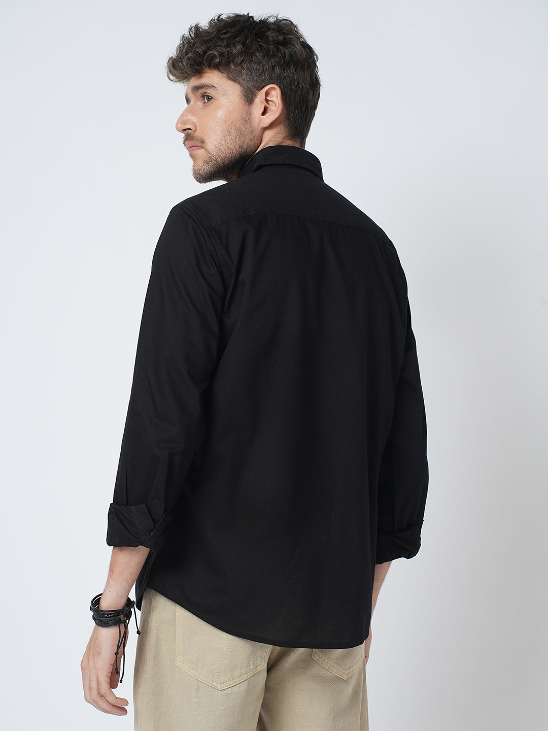 Timeless Deep Black Elite Slub Shirt